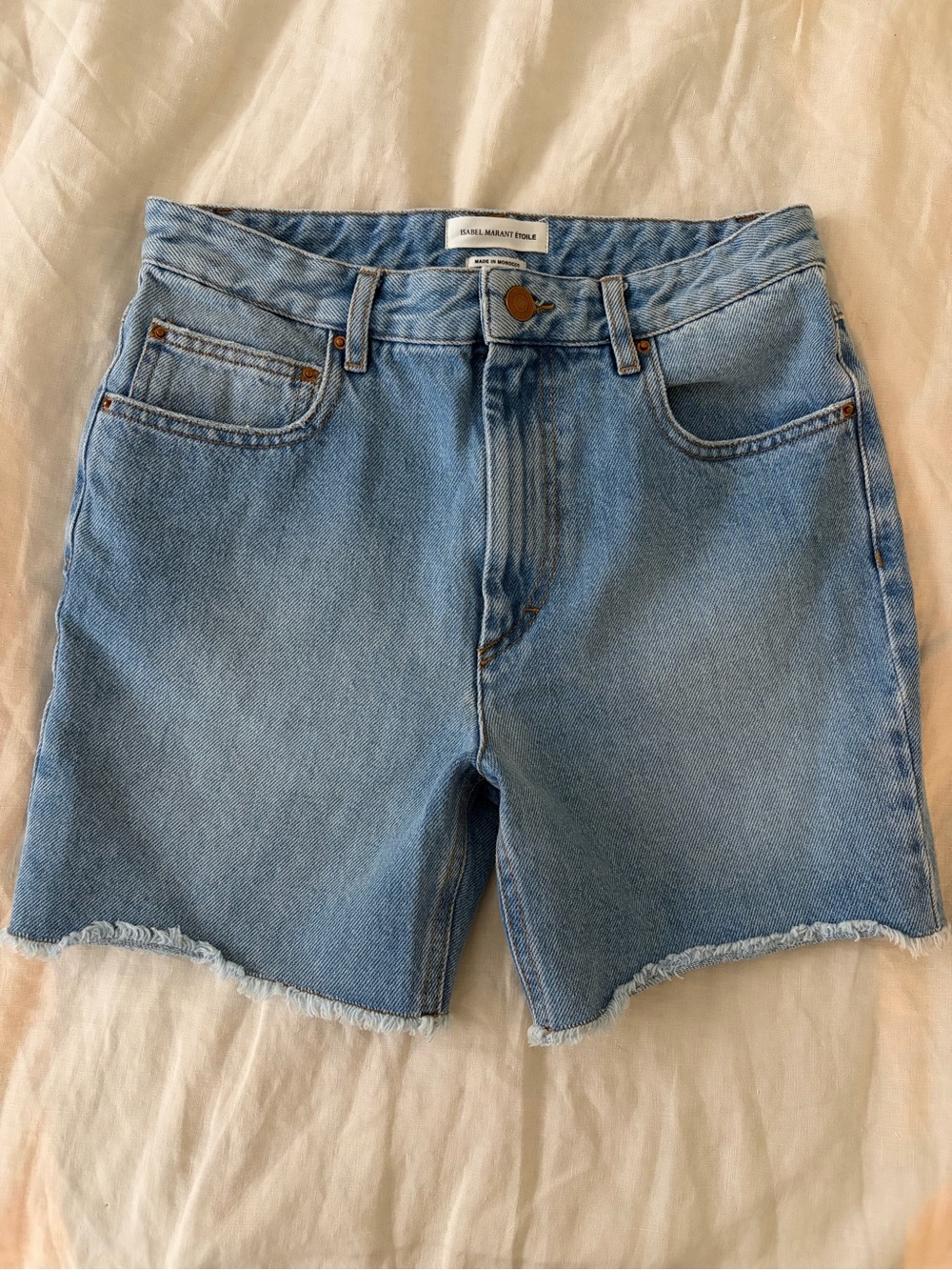 Isabel Marant Etoile High-Rise Denim Shorts